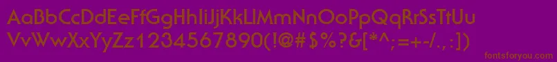 StaidGothicBold Font – Brown Fonts on Purple Background