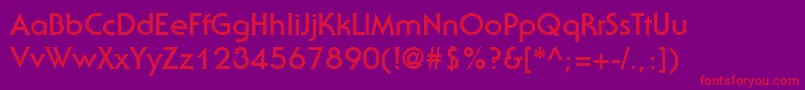 StaidGothicBold Font – Red Fonts on Purple Background