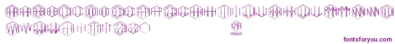 Gramitos-Schriftart – Violette Schriften