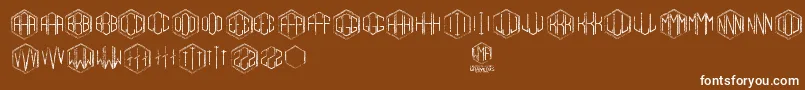 Gramitos Font – White Fonts on Brown Background