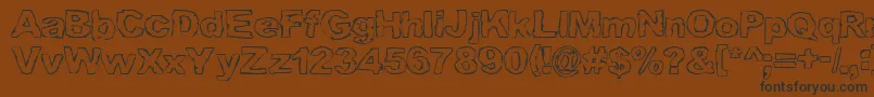 GRAML    Font – Black Fonts on Brown Background