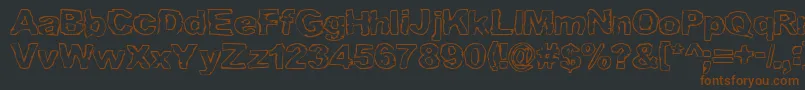 GRAML    Font – Brown Fonts on Black Background