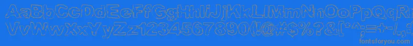 GRAML    Font – Gray Fonts on Blue Background