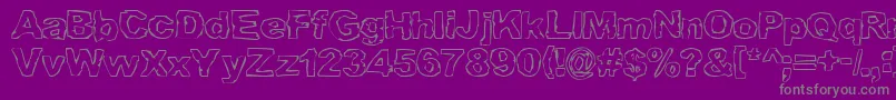 GRAML    Font – Gray Fonts on Purple Background