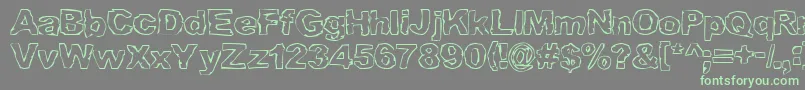 GRAML    Font – Green Fonts on Gray Background