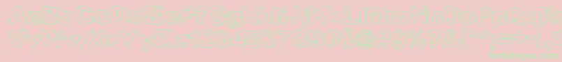 GRAML    Font – Green Fonts on Pink Background