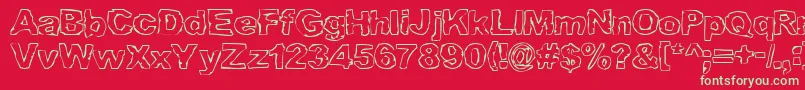 GRAML    Font – Green Fonts on Red Background