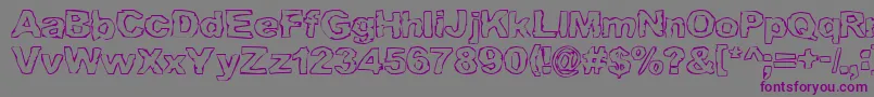 Шрифт GRAML    – фиолетовые шрифты на сером фоне