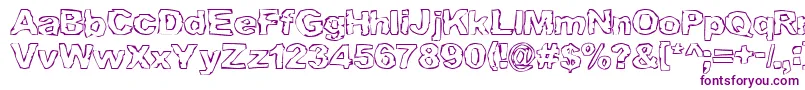 GRAML    Font – Purple Fonts on White Background