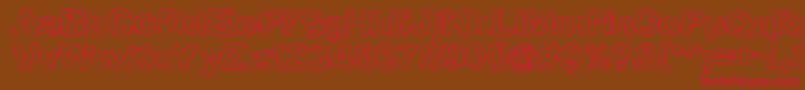 GRAML    Font – Red Fonts on Brown Background