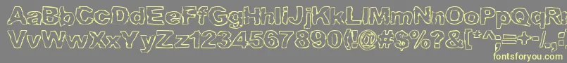 GRAML    Font – Yellow Fonts on Gray Background