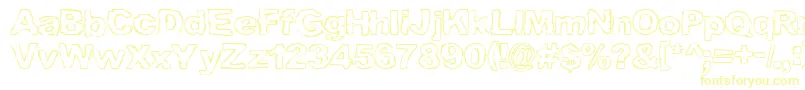 Шрифт GRAML    – жёлтые шрифты