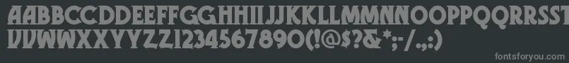 GRAMN    Font – Gray Fonts on Black Background