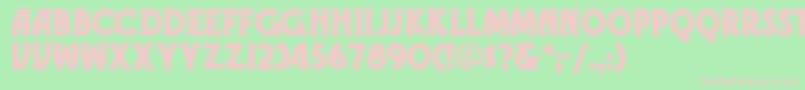 GRAMN    Font – Pink Fonts on Green Background