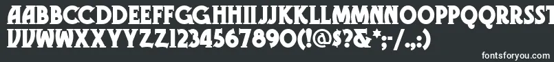 GRAMN    Font – White Fonts on Black Background