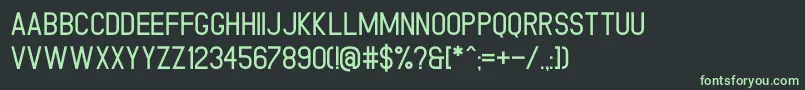 Grand Aprilliant Sans-fontti – vihreät fontit mustalla taustalla