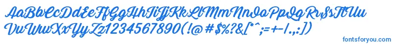 Grand Aventure Font – Blue Fonts on White Background