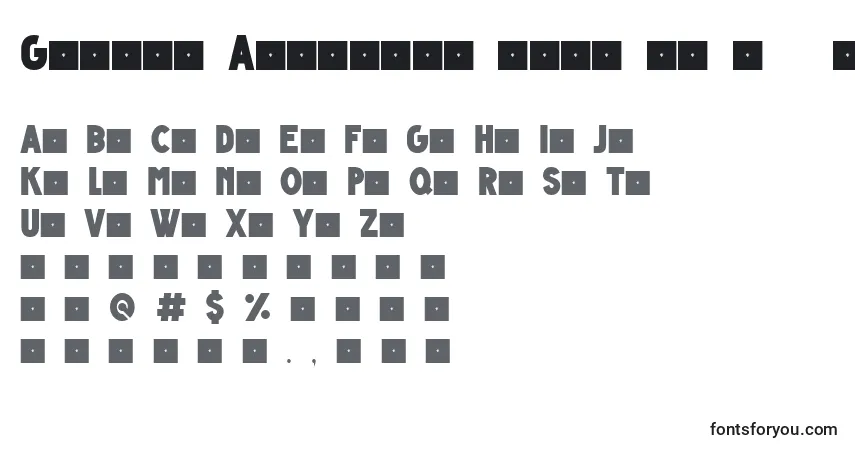 A fonte Grande Andretti bold v1 0   limited charset – alfabeto, números, caracteres especiais