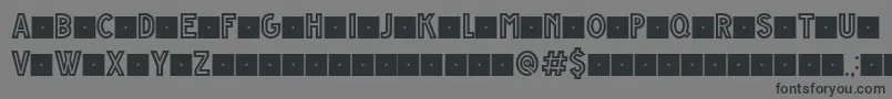 Grande Andretti regular v1 0  limited charset Font – Black Fonts on Gray Background