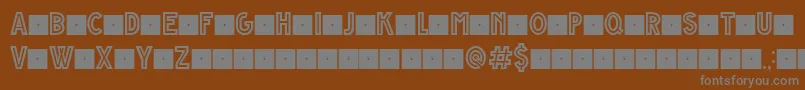 fuente Grande Andretti regular v1 0  limited charset – Fuentes Grises Sobre Fondo Marrón