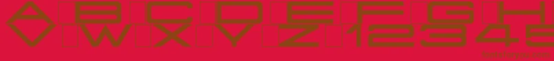 Grandissimo Font – Brown Fonts on Red Background
