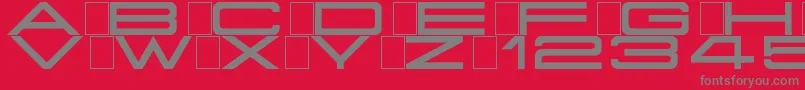 Grandissimo Font – Gray Fonts on Red Background
