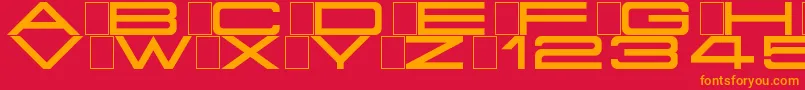 Grandissimo Font – Orange Fonts on Red Background