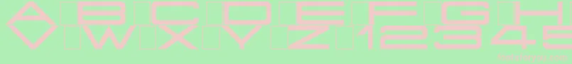 Grandissimo Font – Pink Fonts on Green Background