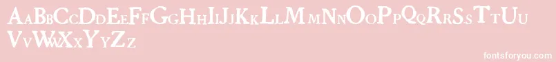 grandjean types Font – White Fonts on Pink Background