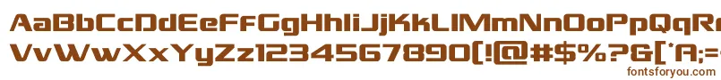 Шрифт grandnational – коричневые шрифты на белом фоне