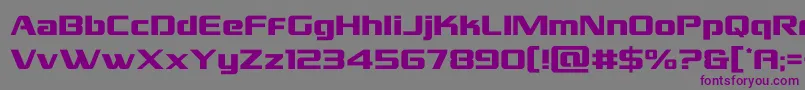 Шрифт grandnational – фиолетовые шрифты на сером фоне