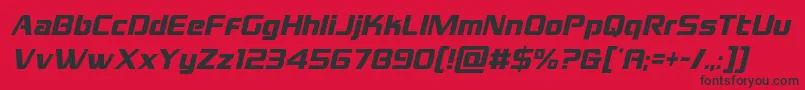 grandnationalcondital Font – Black Fonts on Red Background