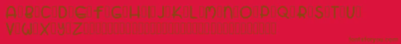 En savoir plus sur la police ZatariRegular Police ZatariRegular – polices brunes sur fond rouge