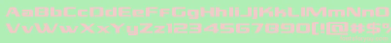 grandnationalexpand Font – Pink Fonts on Green Background