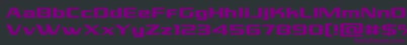 grandnationalexpand Font – Purple Fonts on Black Background