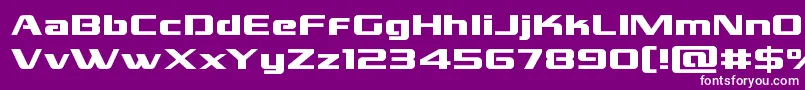 grandnationalexpand Font – White Fonts on Purple Background