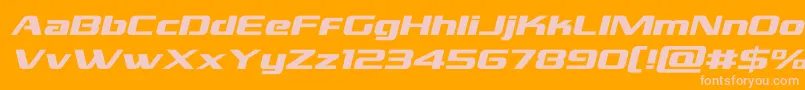 More about grandnationalexpandital Font grandnationalexpandital Font – Pink Fonts on Orange Background