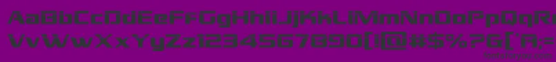 Шрифт grandnationallaser – чёрные шрифты на фиолетовом фоне