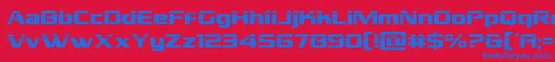grandnationallaser Font – Blue Fonts on Red Background