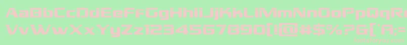 grandnationallaser Font – Pink Fonts on Green Background