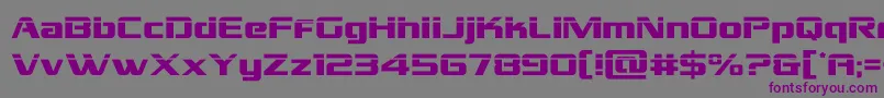 grandnationallaser Font – Purple Fonts on Gray Background