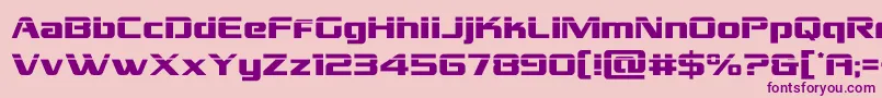 grandnationallaser-Schriftart – Violette Schriften auf rosa Hintergrund