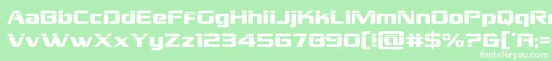 grandnationallaser Font – White Fonts on Green Background