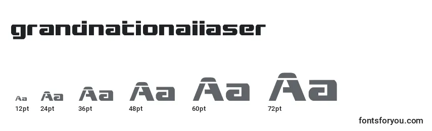 Grandnationallaser (128385) Font Sizes