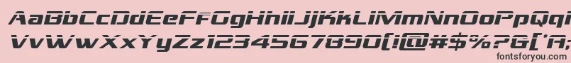 grandnationallaserital Font – Black Fonts on Pink Background
