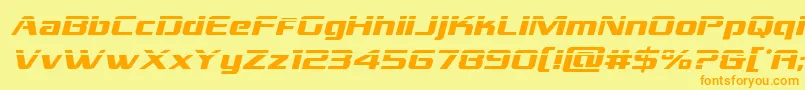 grandnationallaserital Font – Orange Fonts on Yellow Background