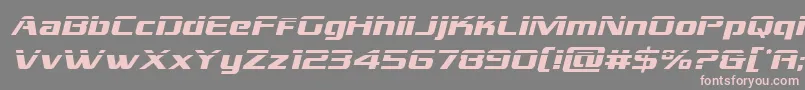 grandnationallaserital Font – Pink Fonts on Gray Background
