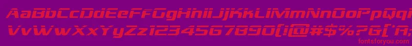 grandnationallaserital Font – Red Fonts on Purple Background