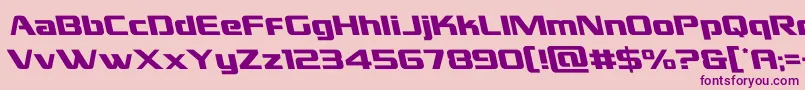 grandnationalleft Font – Purple Fonts on Pink Background