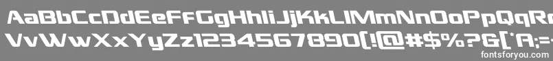 フォントgrandnationalleft – 灰色の背景に白い文字